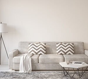 Brown Leather Sofa - Image 1